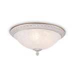 Maytoni plafoniera Pascal, bianco/oro, Ø 35 cm vetro/metallo