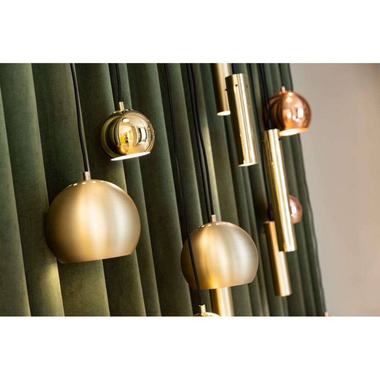 Ball Taklampa &Oslash;12 Brass FRANDSEN - Vardagsrum - Vintage / retro - Metall