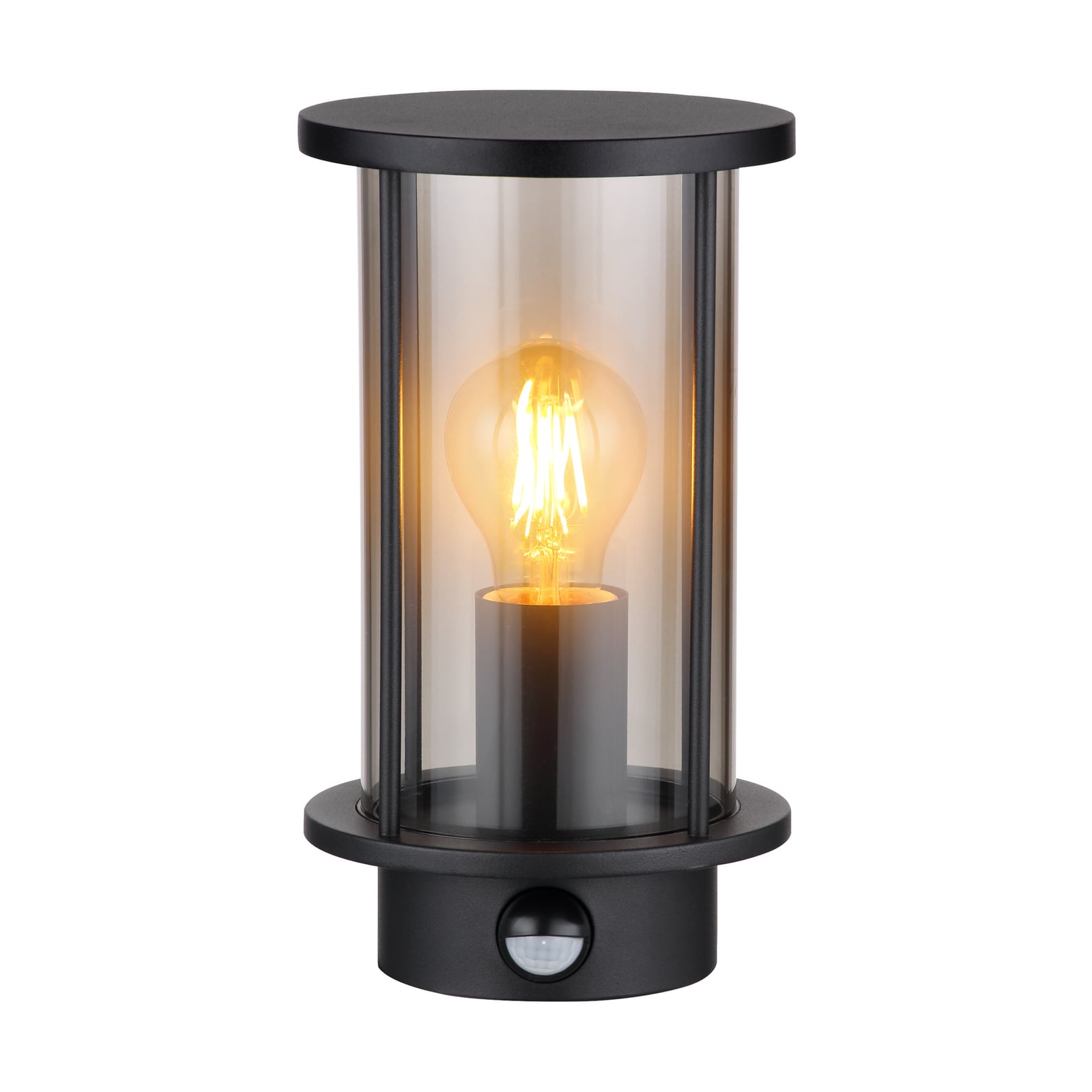 Gracey outdoor wall light, sensor, black, IP54, E27 Gracey outdoor wall light, sensor, black, IP54, E27