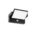 Ideal Lux LED-utomhusvägglampa Swipe Sensor, svart, IP54