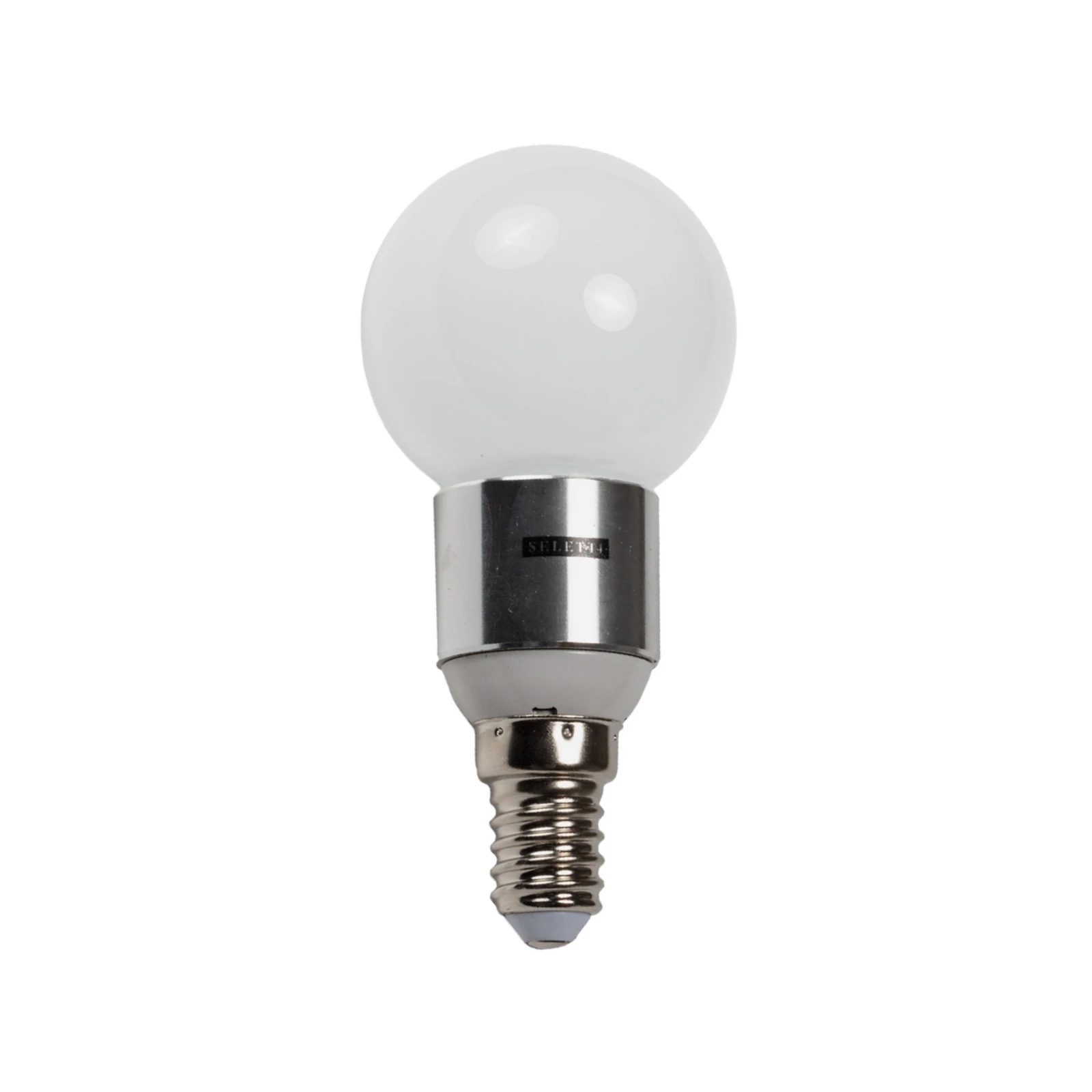 SELETTI LED-lamppu E14, G50, 4 W, opaali 3 000 K