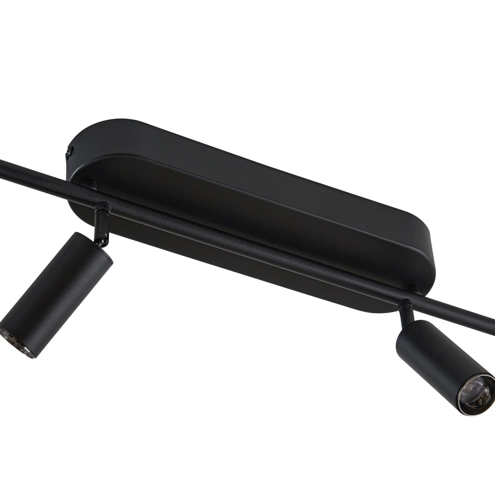 Lindby Eldrin LED ceiling light, 6-bulb, spotlights, black
