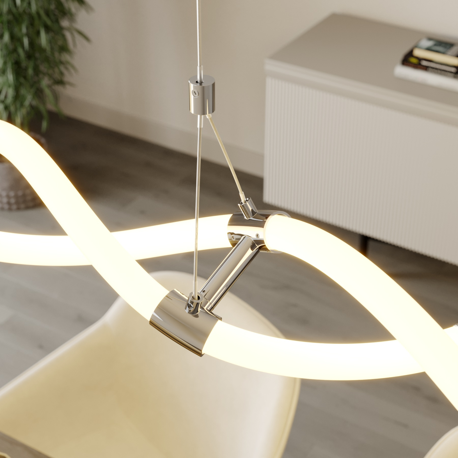 Lucande Wewa LED-pendellampe, med Switch-Dim