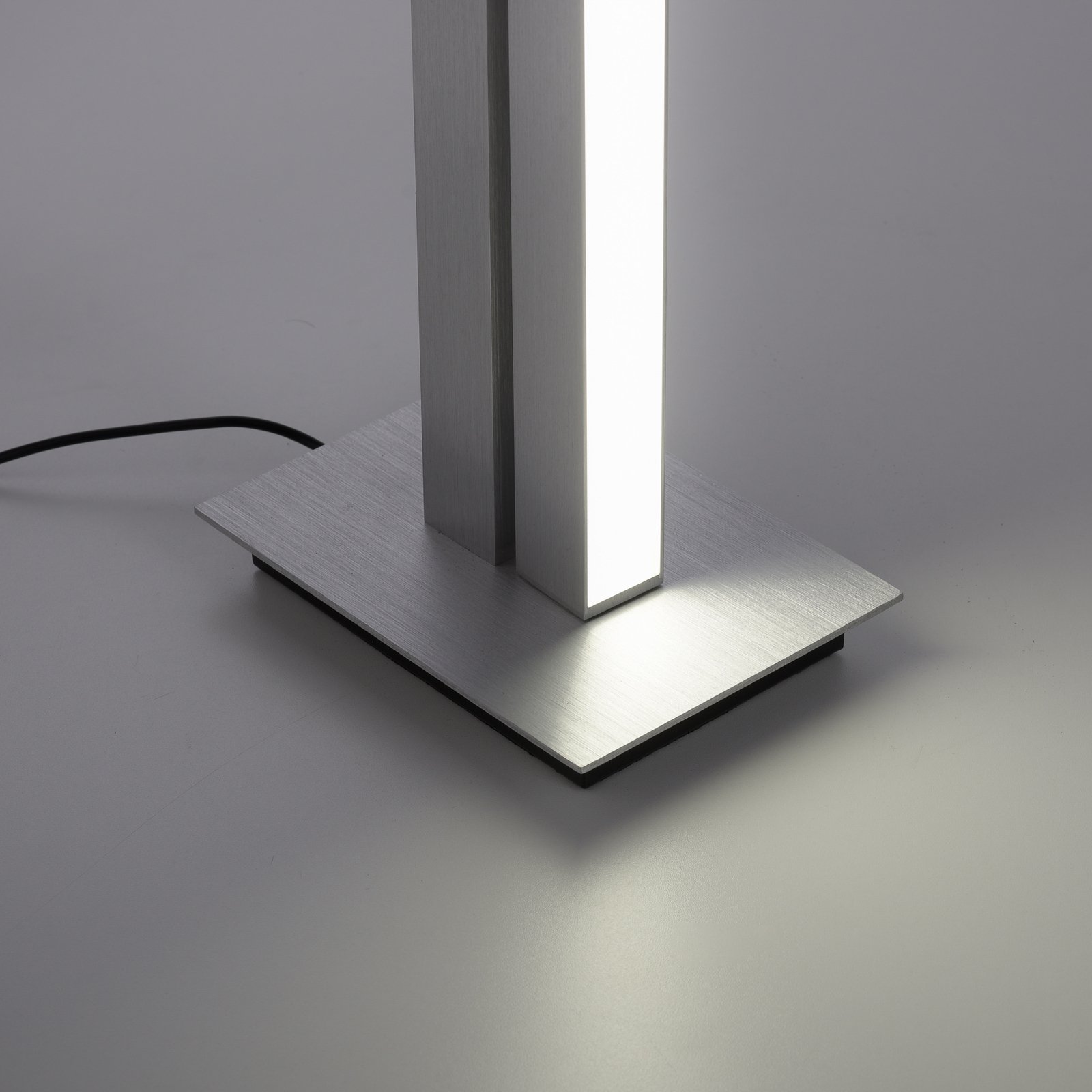 PURE Lines LED-gulvlampe, fjernkontroll, aluminium