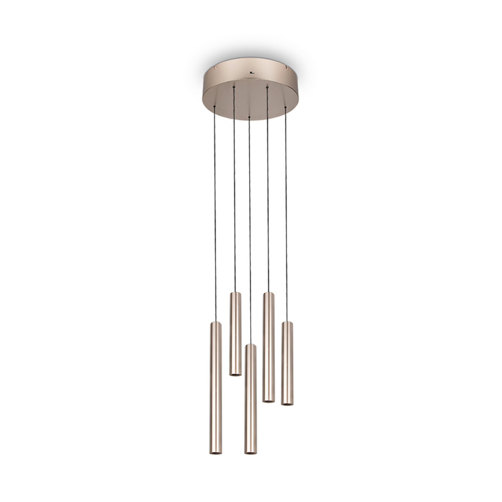 Lámpara colgante LED Arimato, Ø 35 cm, color crema, metal, CCT