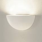 SLV wandlamp Plastra 101, wit, gips, breedte 14 cm