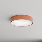 Stropné svietidlo Cleo 400, meď, senzor, IP54, Ø 40 cm, kov