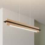 Rothfels Lampă suspendată cu LED Lexa, stejar/negru, lungime 78 cm