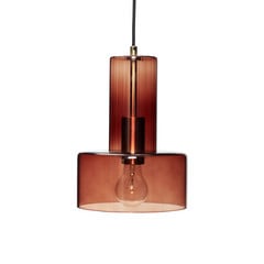 Hübsch lampada a sospensione Ripple, ambra, vetro, E27