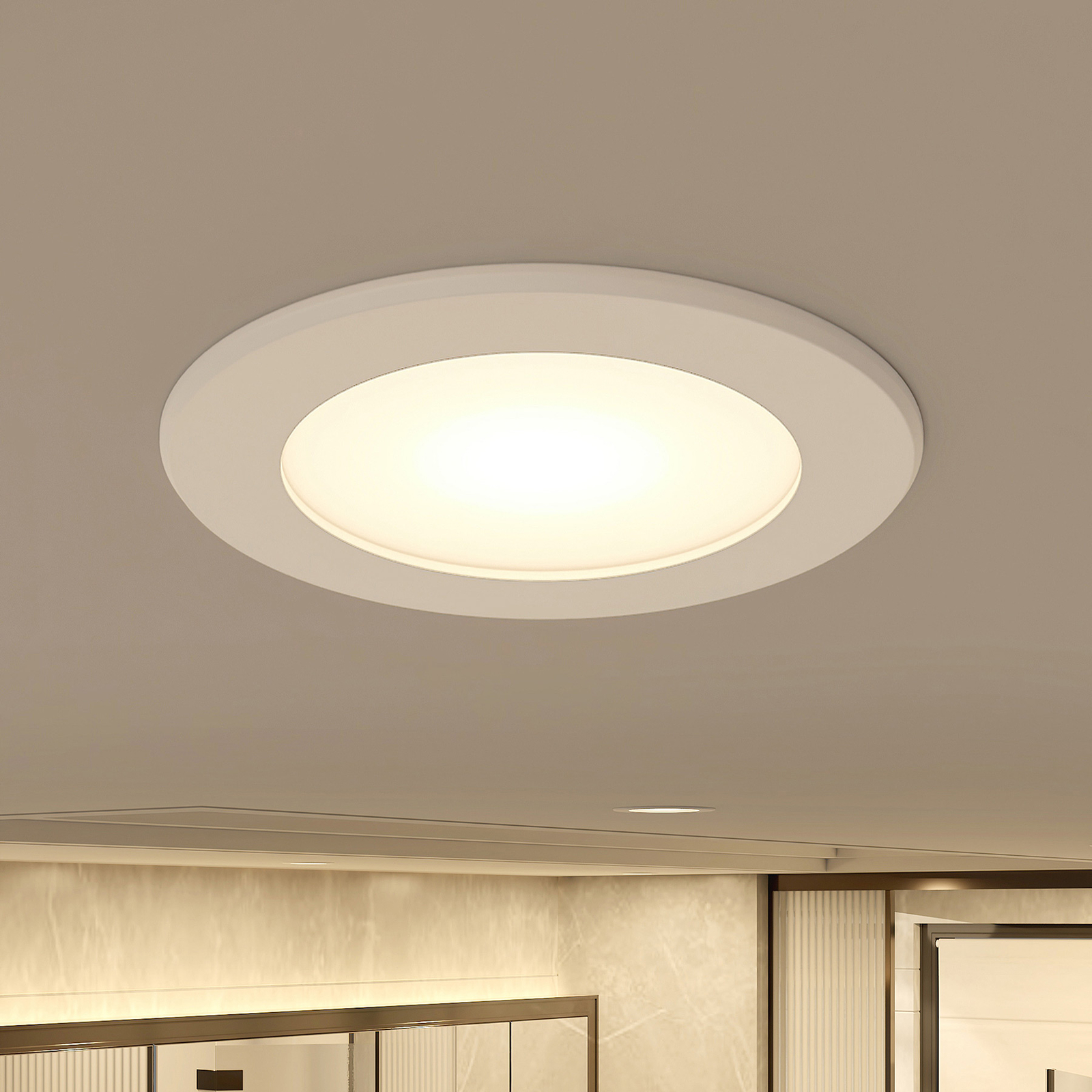 Prios Rida LED-downlight, CCT, 8,5 cm, 7 W