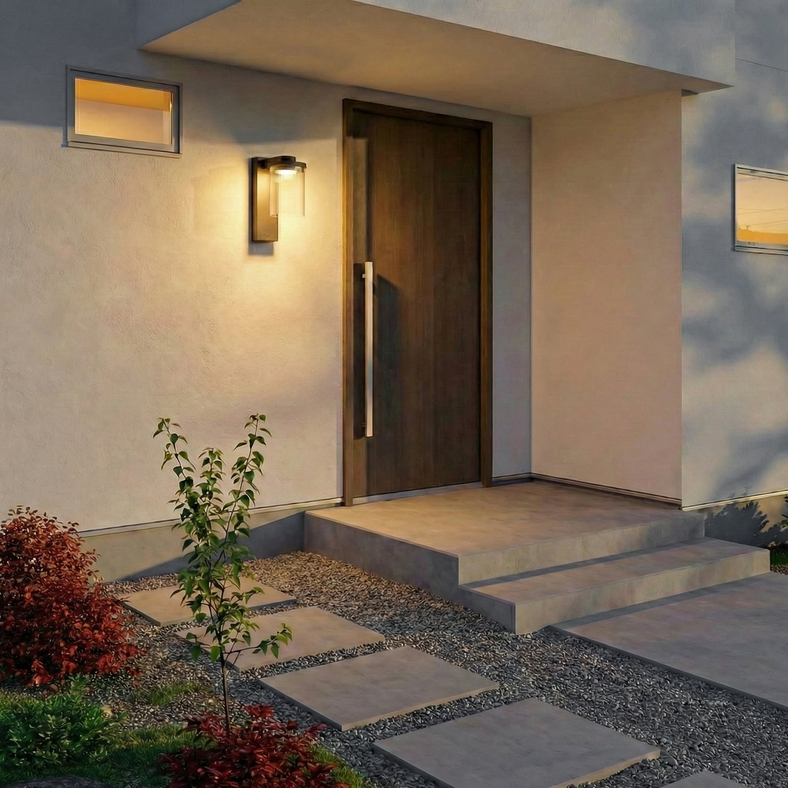 Lucande LED-Außenwandleuchte Bee-G, anthrazit, geriffelt