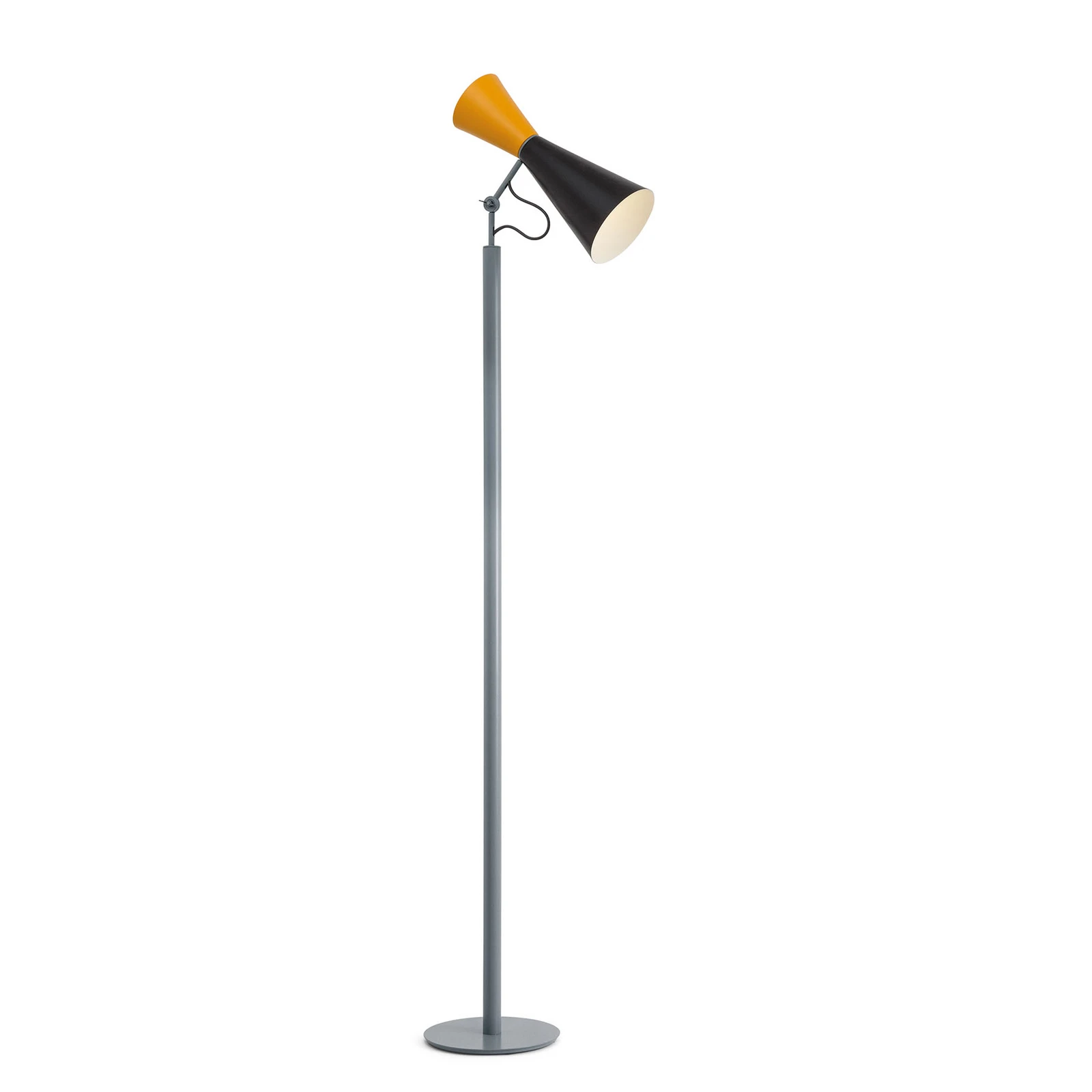 Nemo Parliament lampe sur pied, noir/jaune