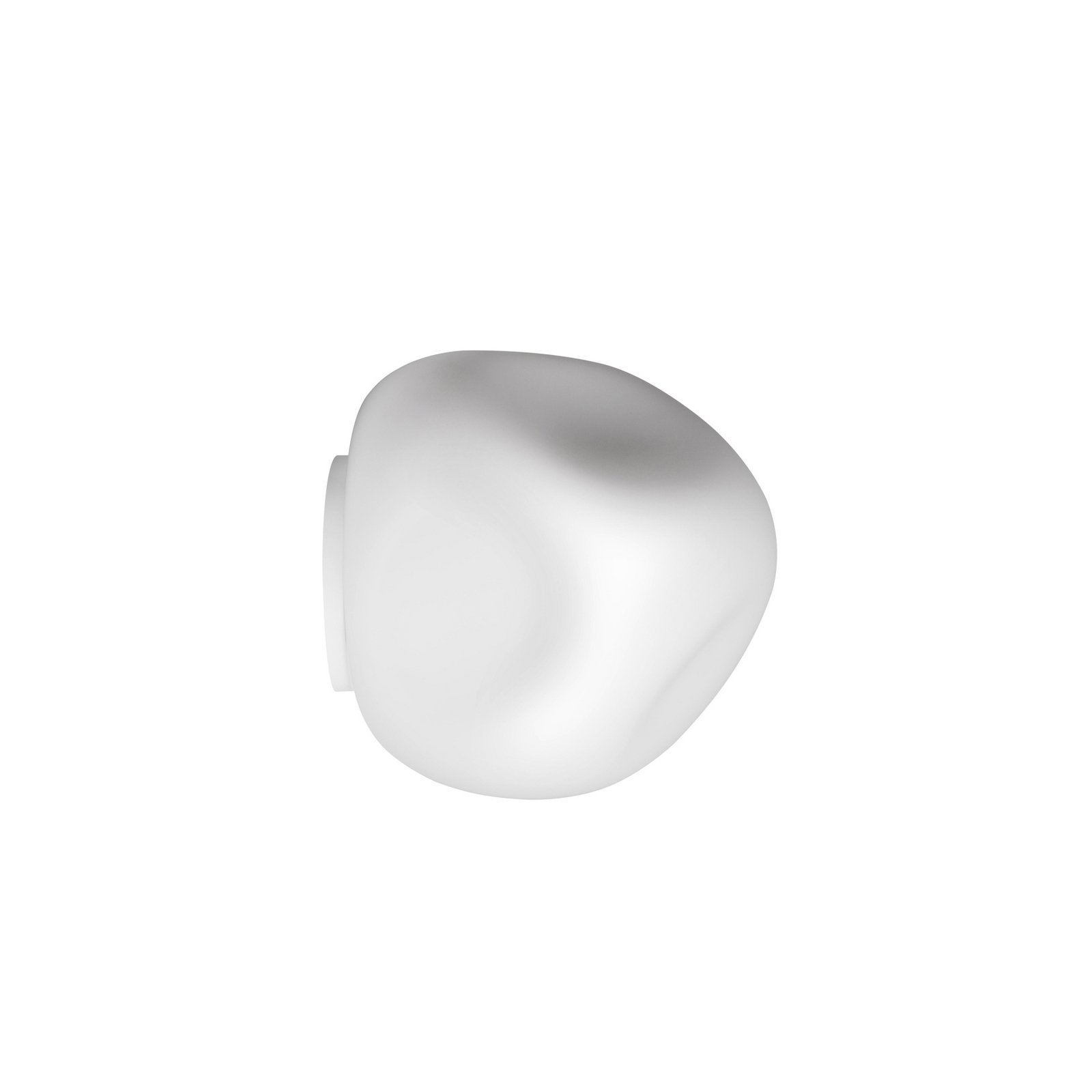 Hoba Media Deckenleuchte, Ø 25 cm, weiß, Glas - Foscarini