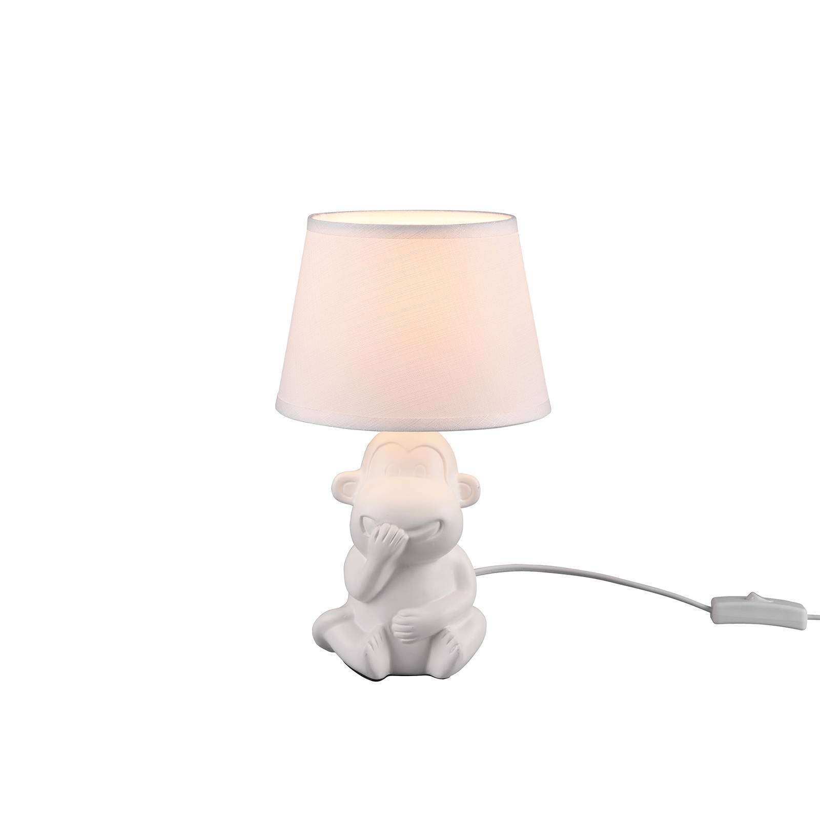 Lampe à poser Chita en céramique blanche