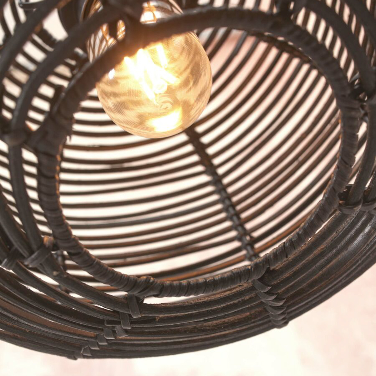 GOOD & MOJO Tanami plafondlamp, 25x20cm, zwart
