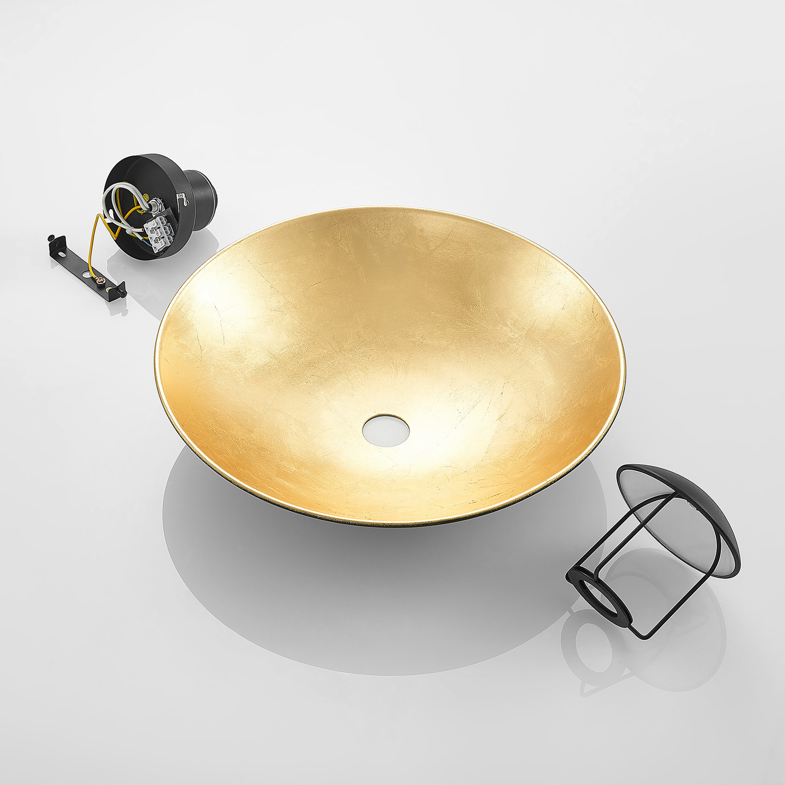 Narisara Deckenleuchte Ø40 Black/Gold - Lindby
