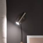 Schöner Wohnen Stina LED-Wandlampe nickel dimmbar