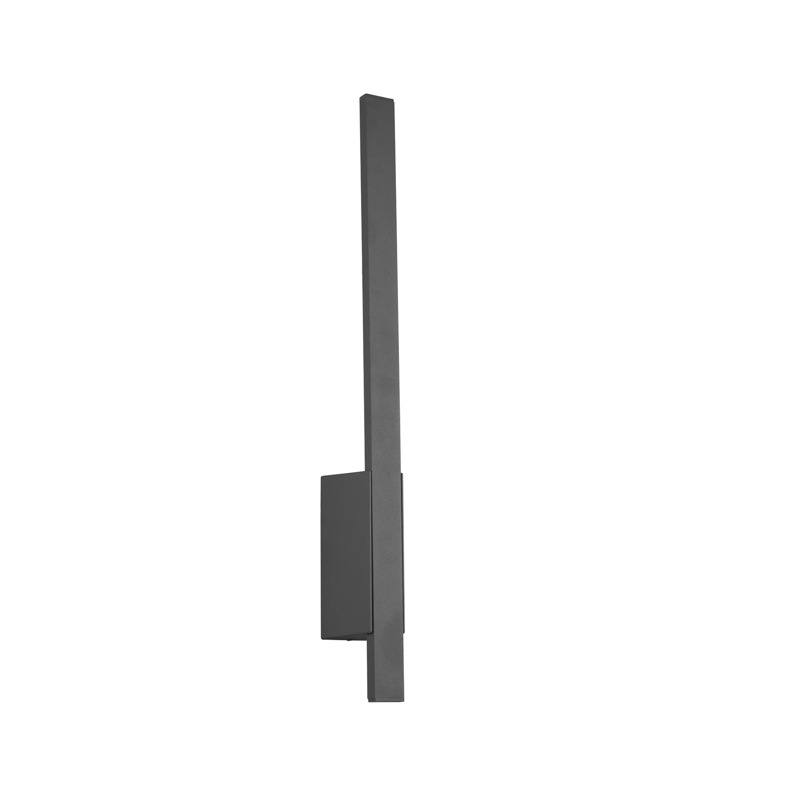Candeeiro de parede exterior LED Tawa em alumínio, antracite