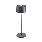 Zafferano Olivia 3K rechargeable table lamp IP65 grey