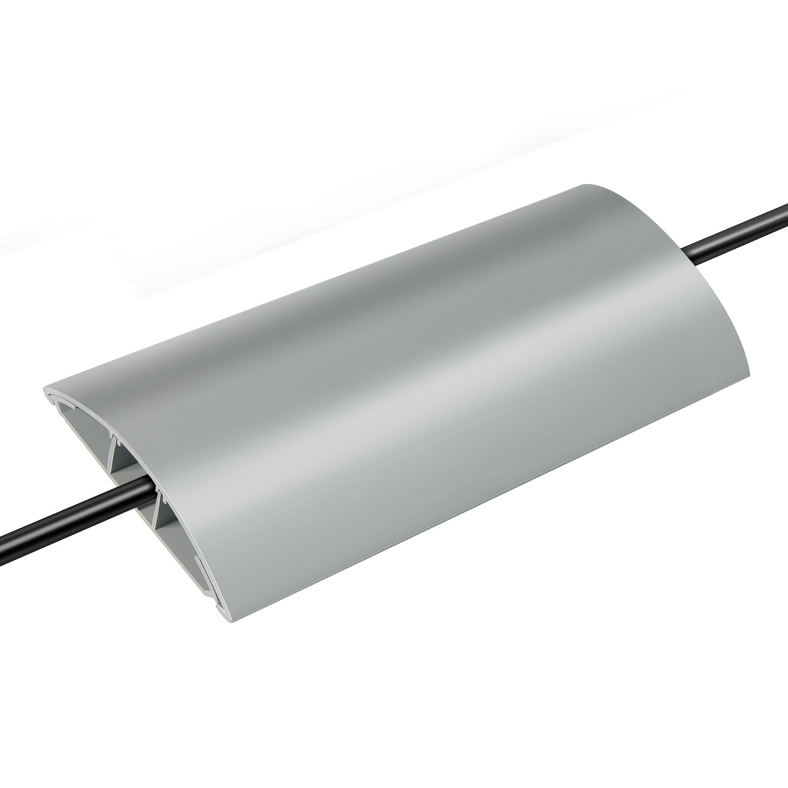 Brenenstuhl Stable cable channel made of PVC, crush-resistant, for Living / Dining Room, PVC, L: 100 cm, W: 5 cm, H: 1.2 cm