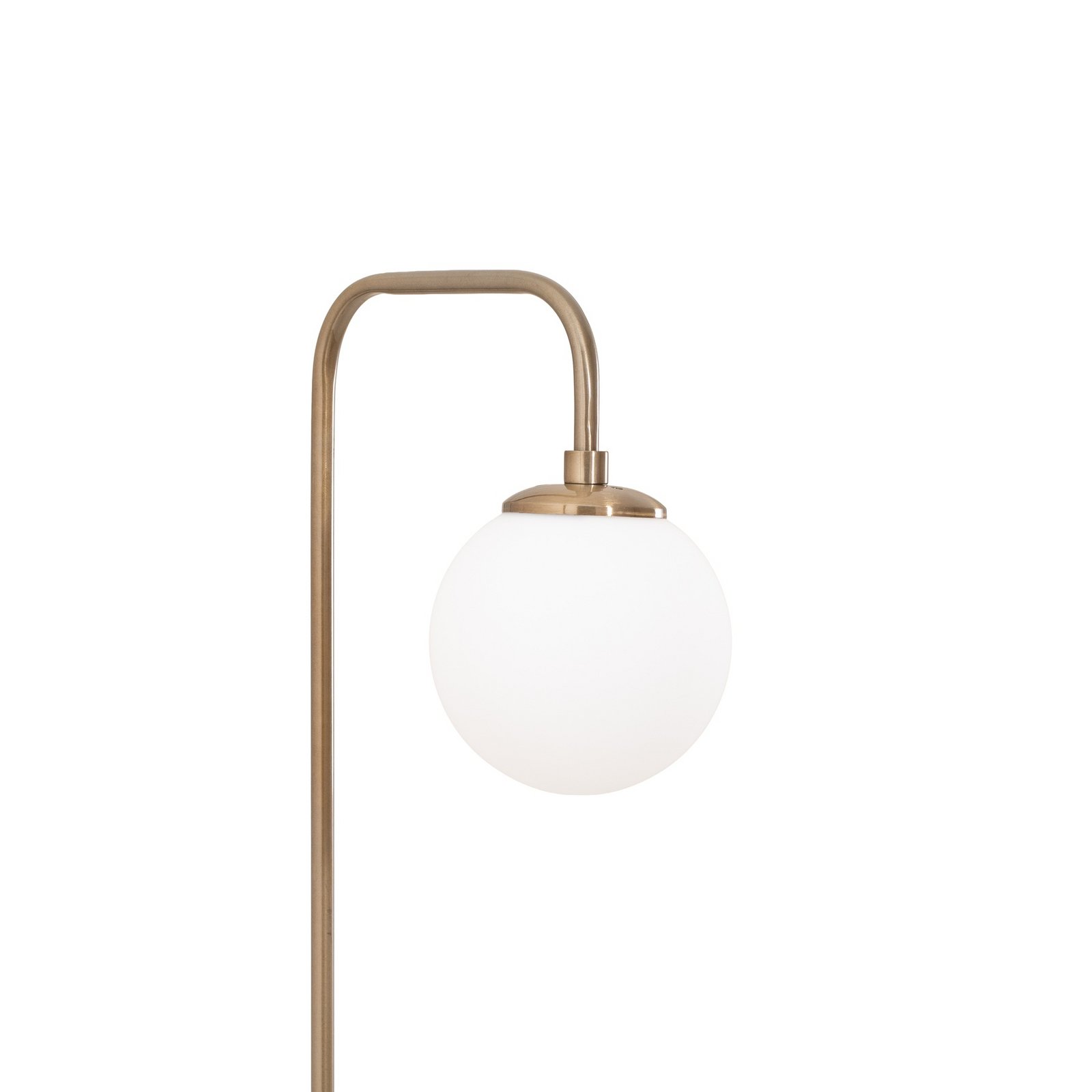 Gulvlampe Viran, antik guld, glas, højde 146 cm, E14