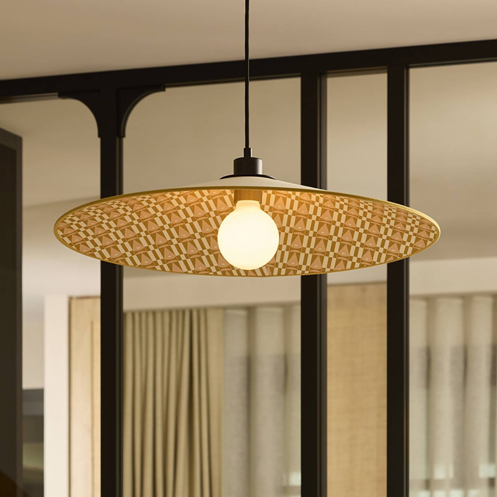 Gatsby hængelampe, myra, Ø 60 cm MARKET SET - Spisestue - Design - Stof / tekstil - Med én lyskilde
