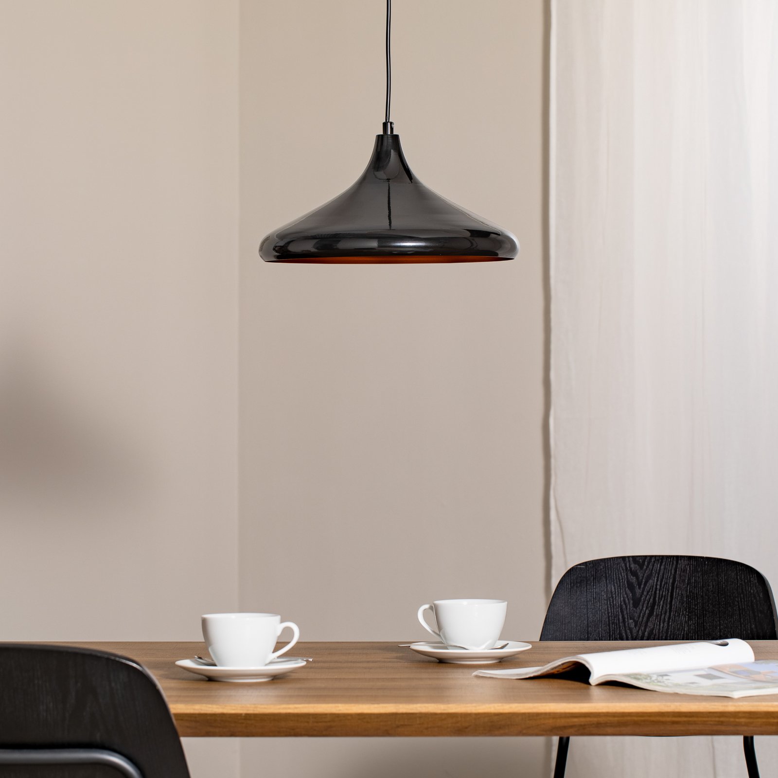 Berceste 207-S pendant light Ø35cm black/gold
