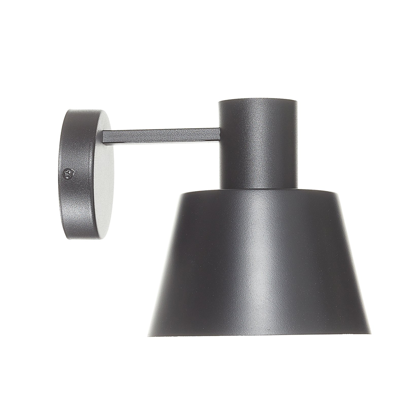 Vegglampe Dunka i metal, 1 lyskilde, svart