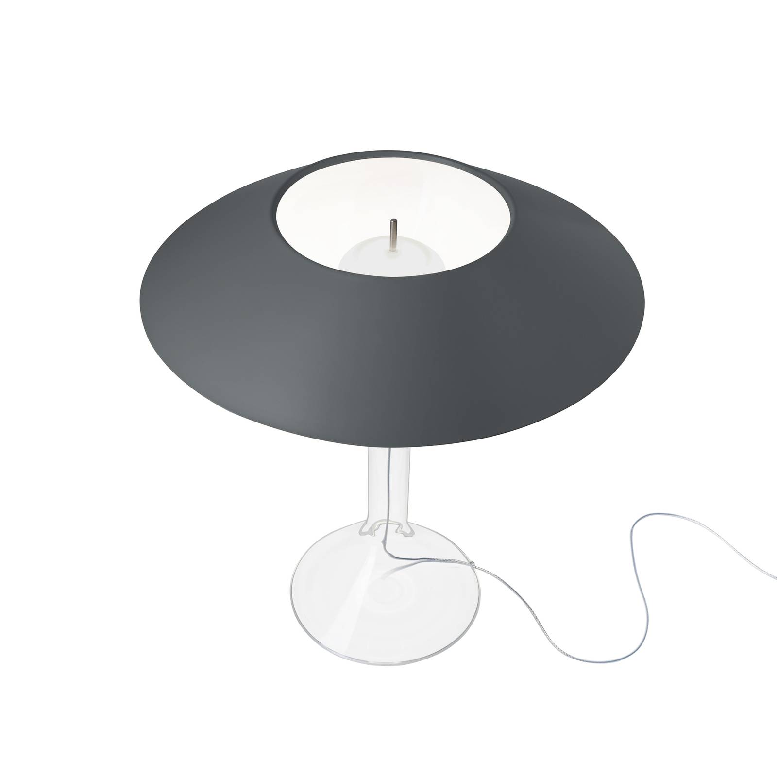 Foscarini LED-Tischleuchte Chapeaux M, grau