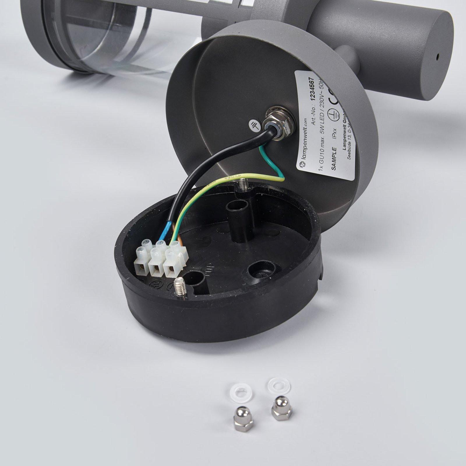 Djori Outdoor Wall Lamp Dark Grey - Lindby