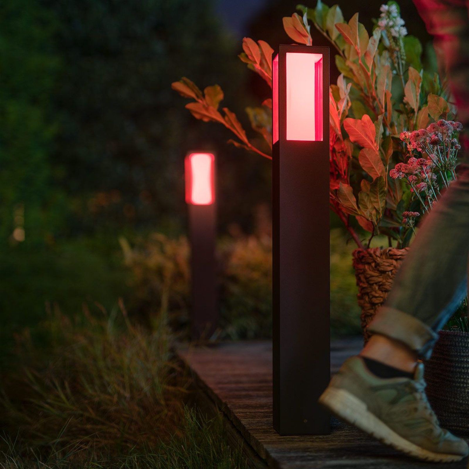 IMPRESS LED-Wegeleuchte schwarz White+Color Ambiance - Philips Hue