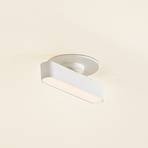 Lindby LED recessed light Eldrin, white, metal, length 13.1 cm