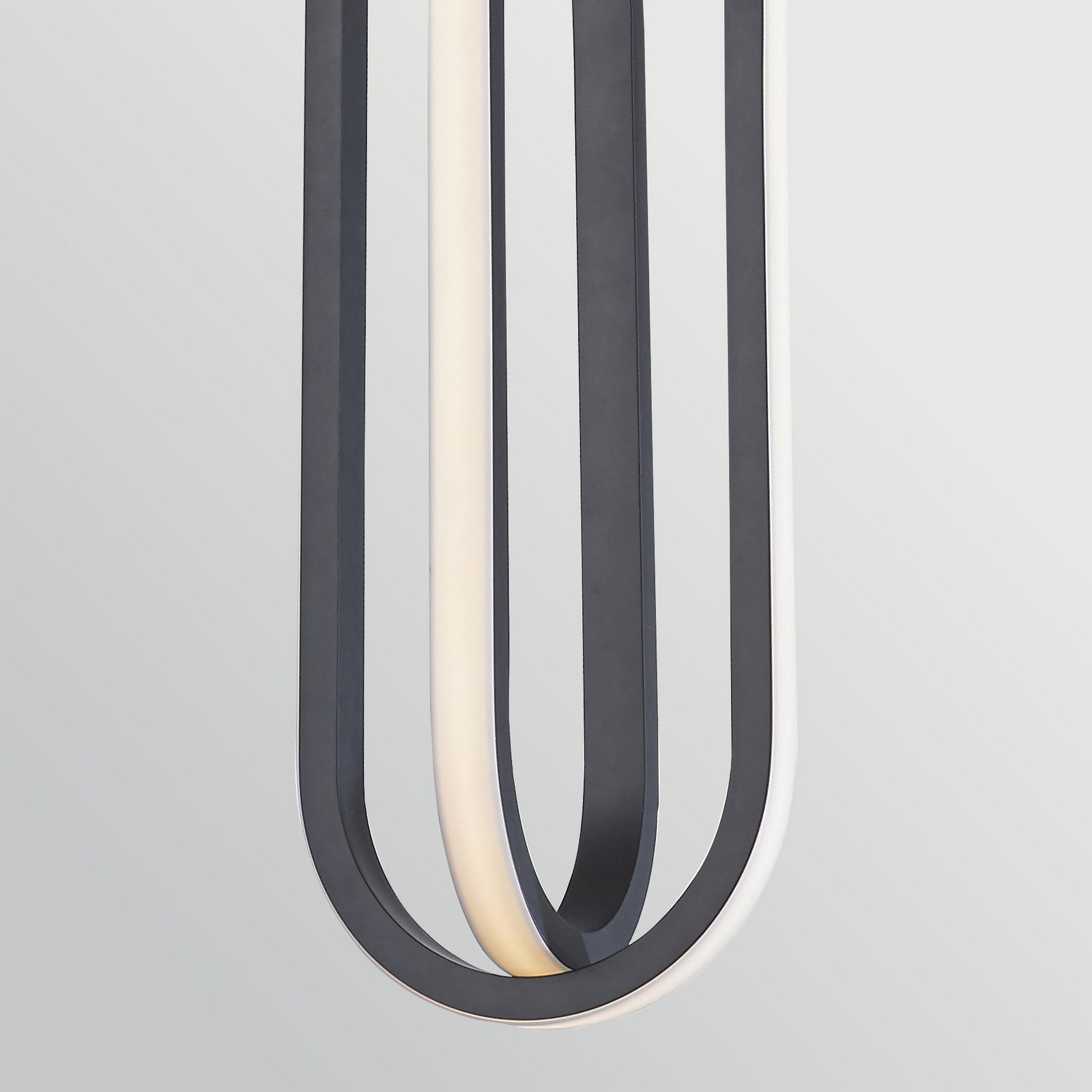 LED hanglamp DENMARK, matzwart, Ø 21 cm, metaal