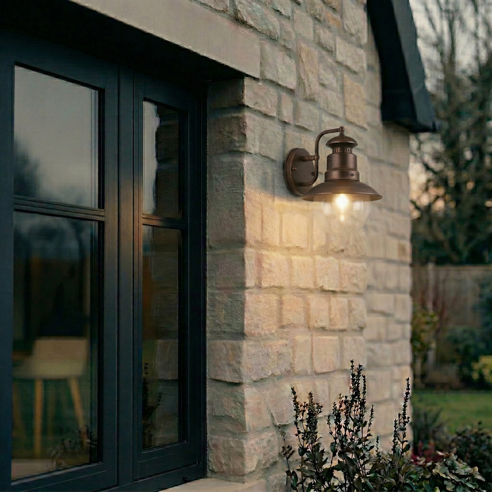 Eddie Außenwandleuchte Rust - Lindby