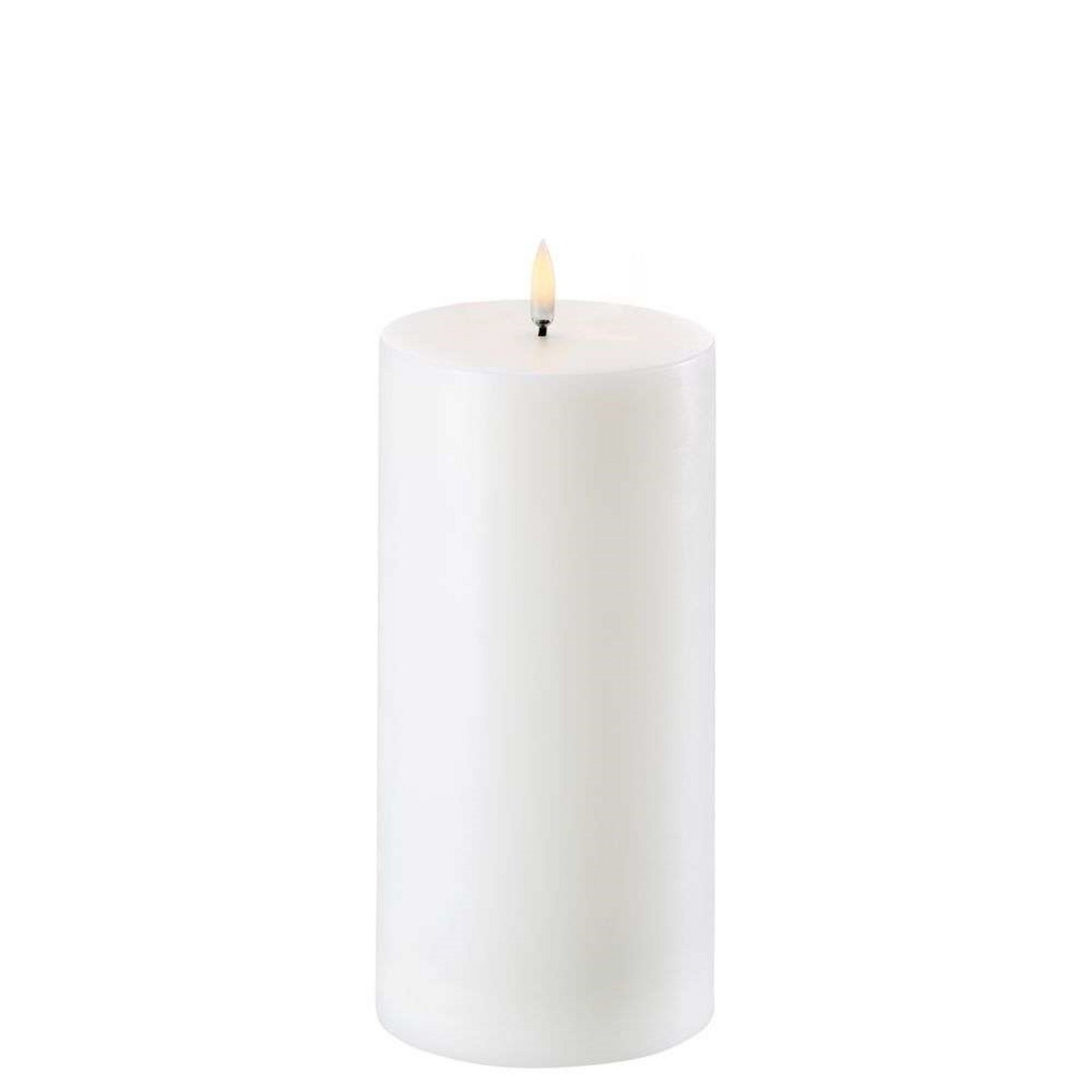 Pillar Candle LED Nordic White 10,1 x 20 cm - Uyuni Lighting