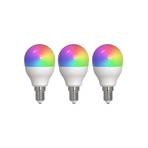 LUUMR Smart LED dropplampa E14 4,9W RGBW CCT Tuya matt 3-pack