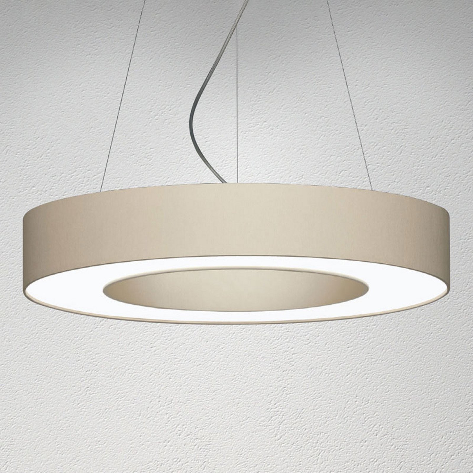 Hufnagel Lampă pendul LED Donut dimabilă 34 W melange - Camera de zi / sufragerie - modern - Țesătură / Textil