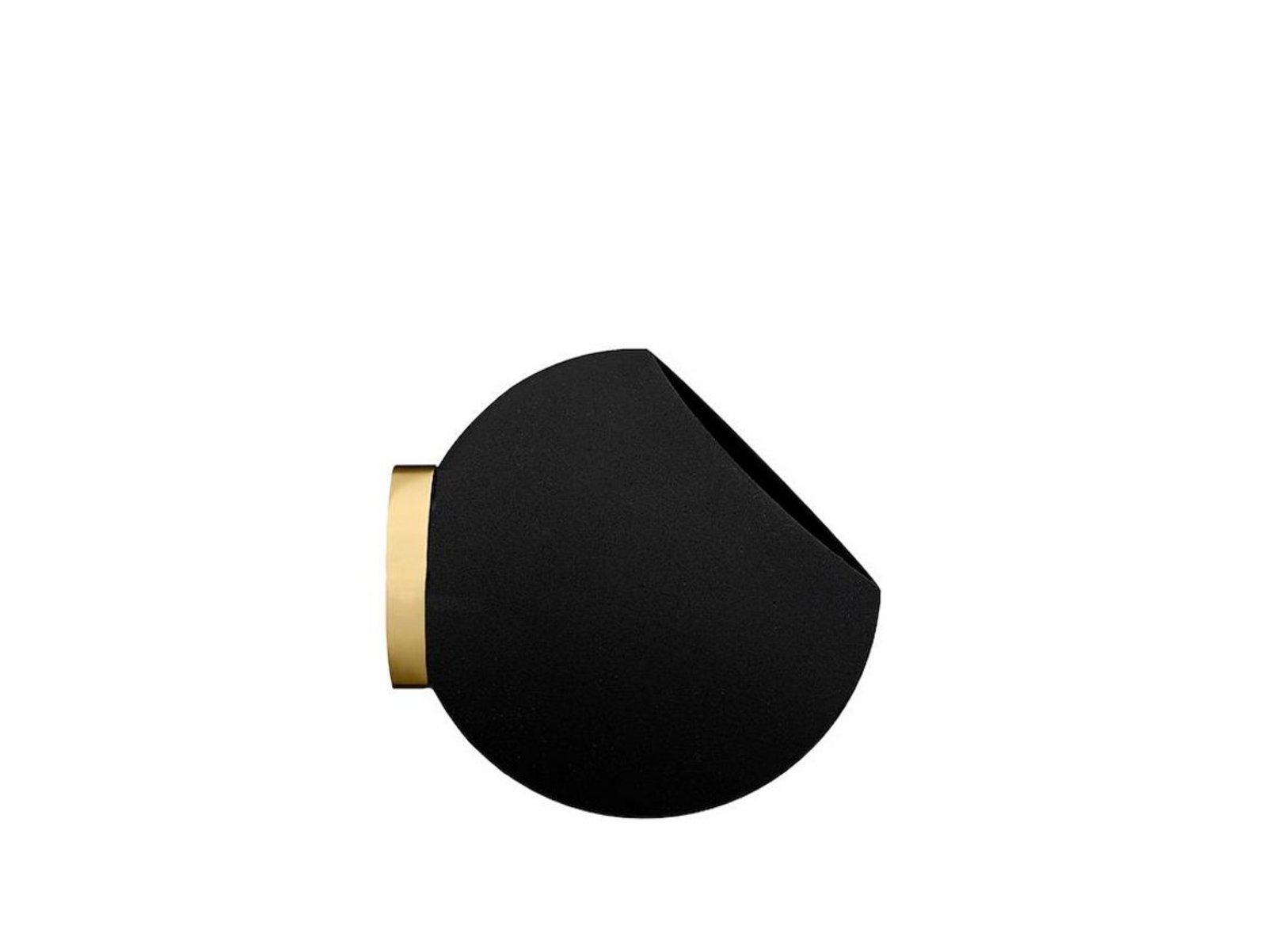 Globe Wall Plant Pot Ø21xH18,8 Black/Gold - AYTM