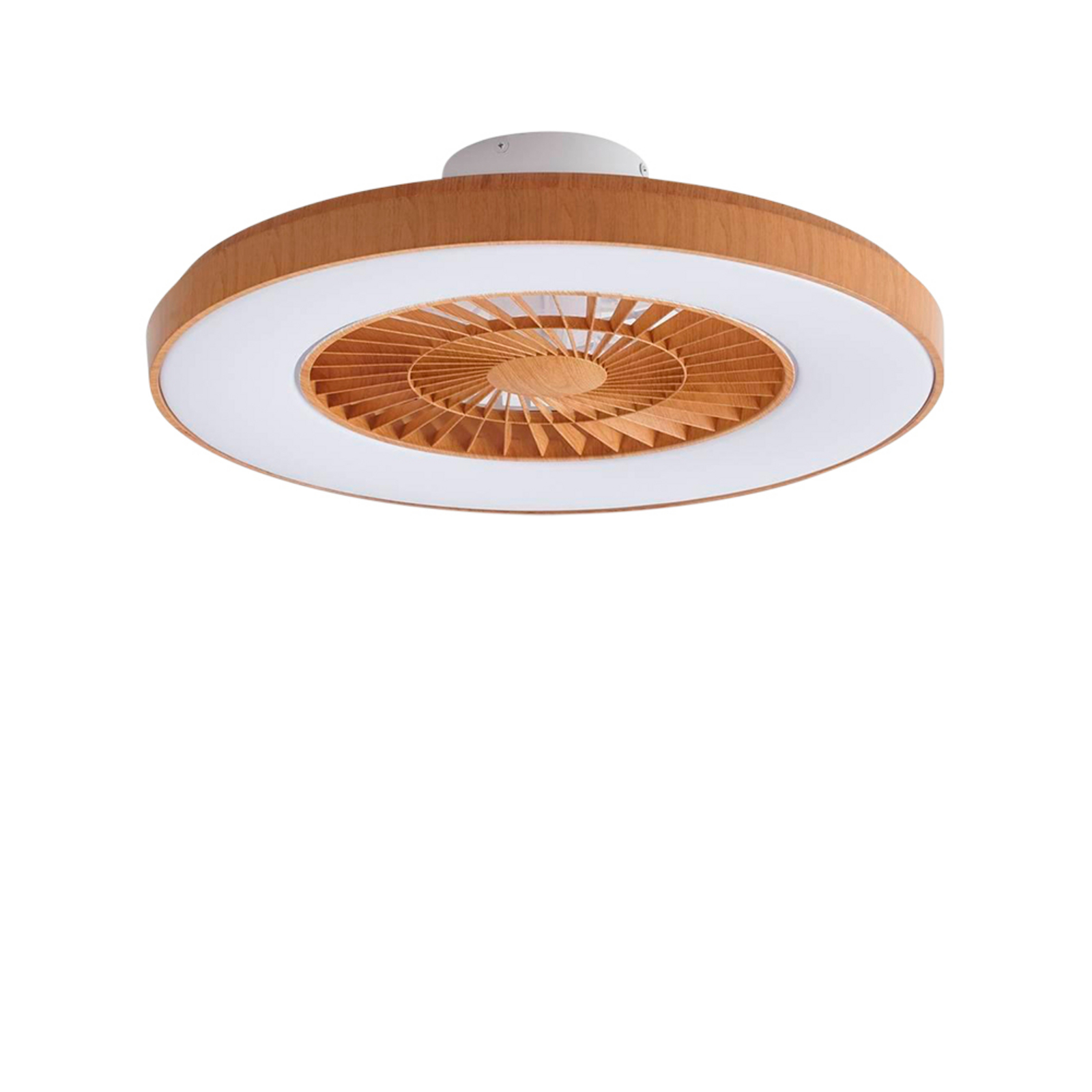 Teleo LED Ventilador de techo CCT Madera - Lindby