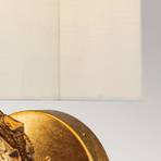 Swirl Nagyméretű fali lámpa, vászon ernyővel, aranyszínű fóliás kivitelben