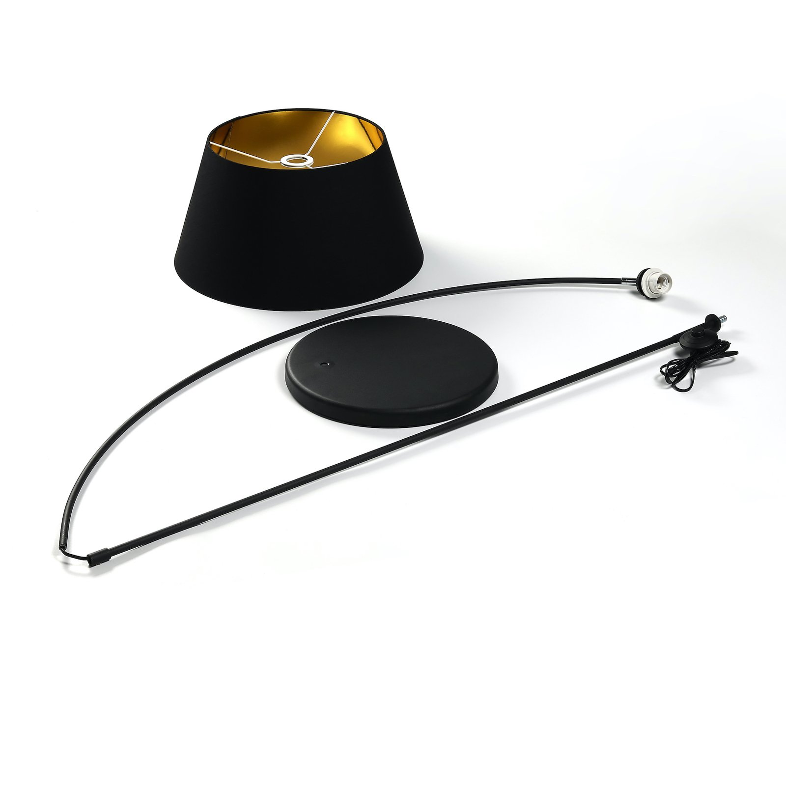Esti Floor Lamp Black/Gold - Lindby