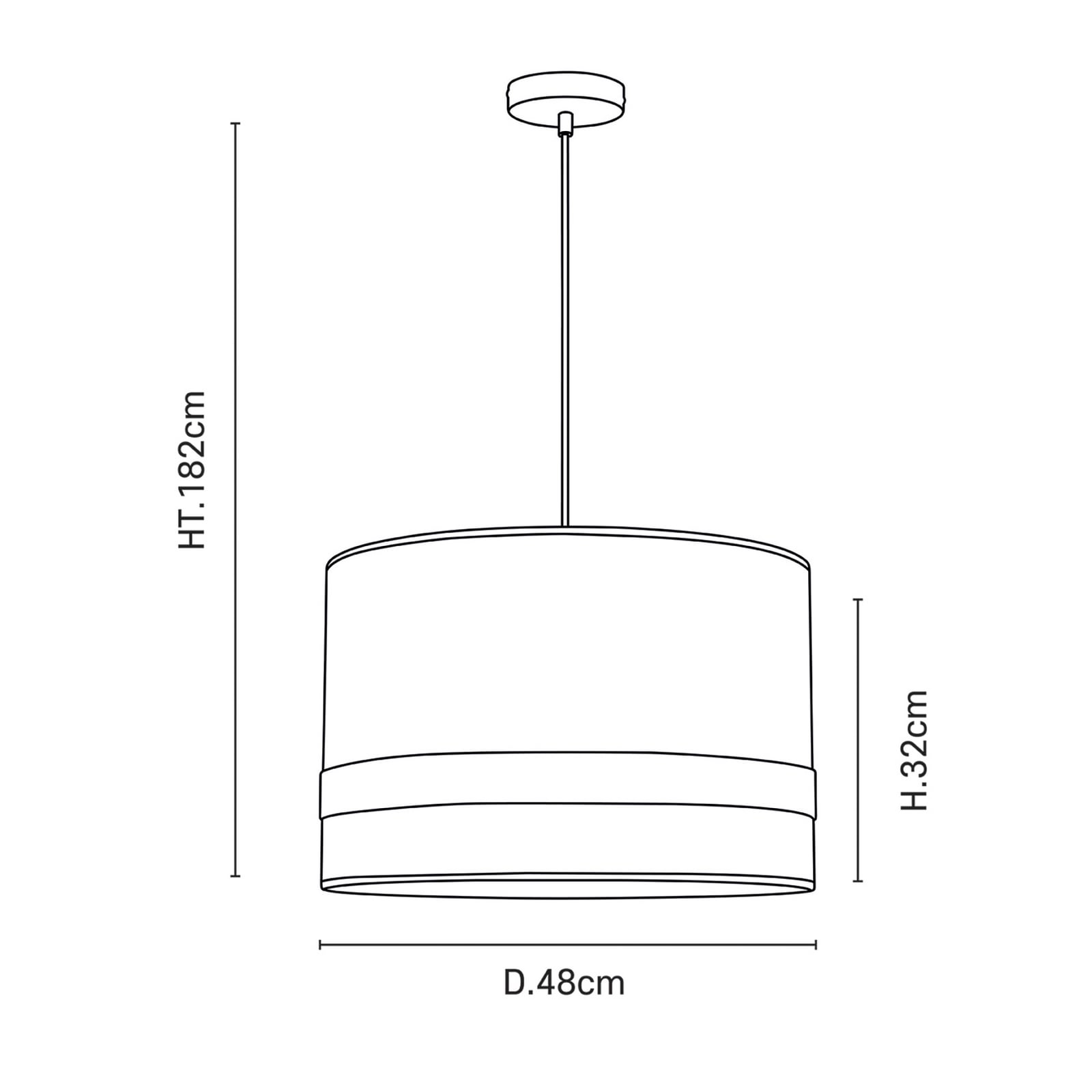 MARKET SET piekaramā lampa Jimmy, Ø 48 cm, smilškrāsā, ar rakstu apmali MARKET SET piekaramā lampa Jimmy, Ø 48 cm, smilškrāsā, ar rakstu apmali