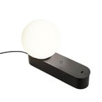 LEDS-C4 Lámpara de mesa LED Perlina, negra, longitud 22,8 cm