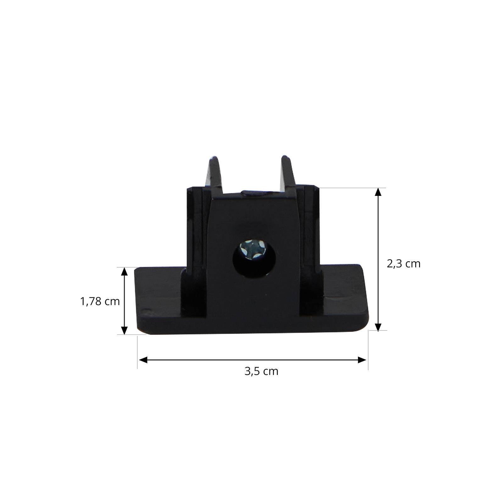 Lindby endestykke Linaro svart skrue 1-fase system