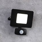 Foco de exterior LED Faedo 3, sensor, negro, 20W