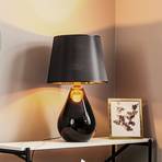 Lacrima table lamp, black/gold