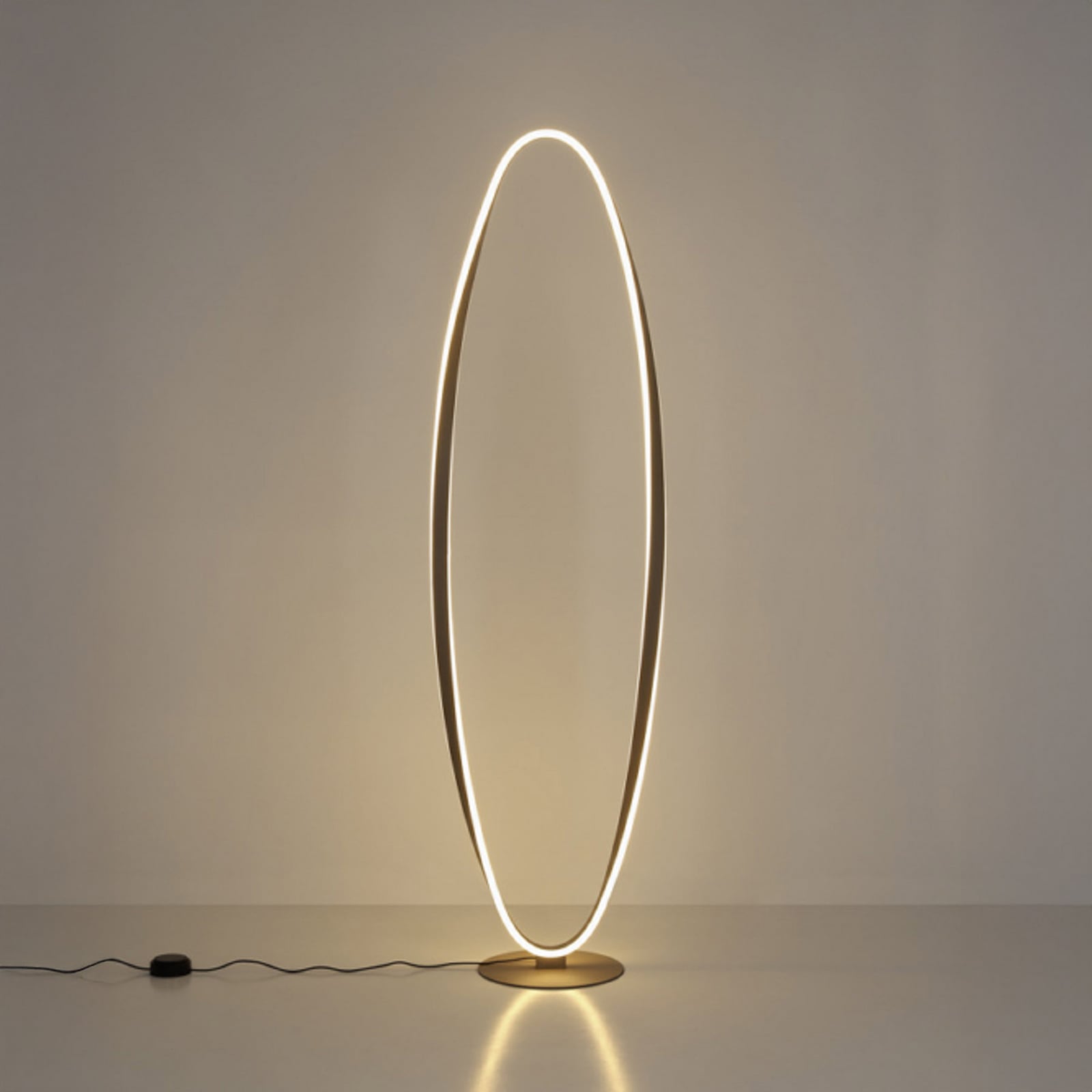 EGLO LED vloerlamp CAMEROTA, beige, hoogte 143 cm, CCT, dimbaar