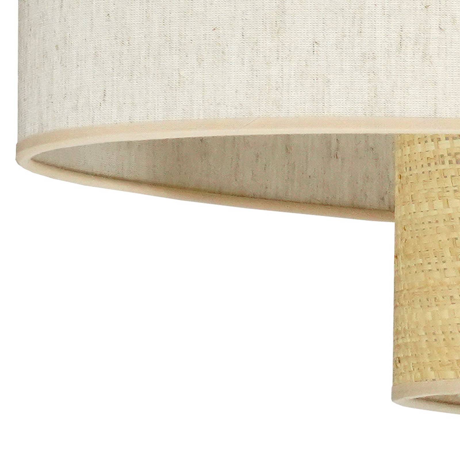 Lampa wisząca Euluna Boho Cotton, beżowy, naturalna rafia, 80 cm