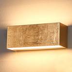 LED-Wandlampe Quentin, gold, 23 cm breit