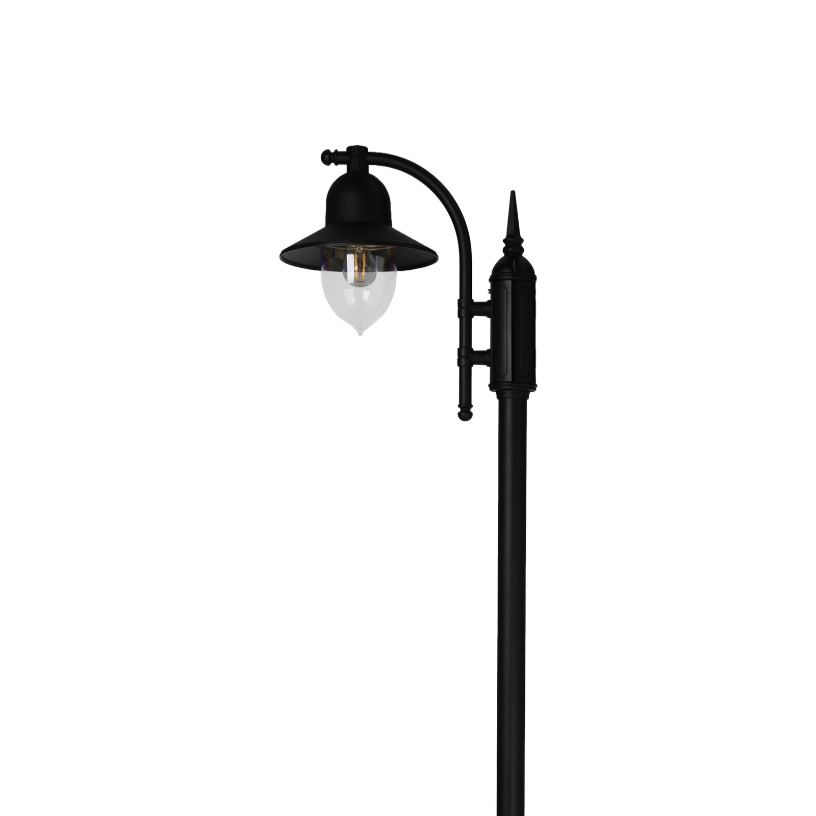 Como 1 Lampadaire de Parc avec Ancrage Sol Noir - Norlys